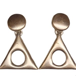 Vintage Anne Klein Nordstrom Earrings Geometric NOS